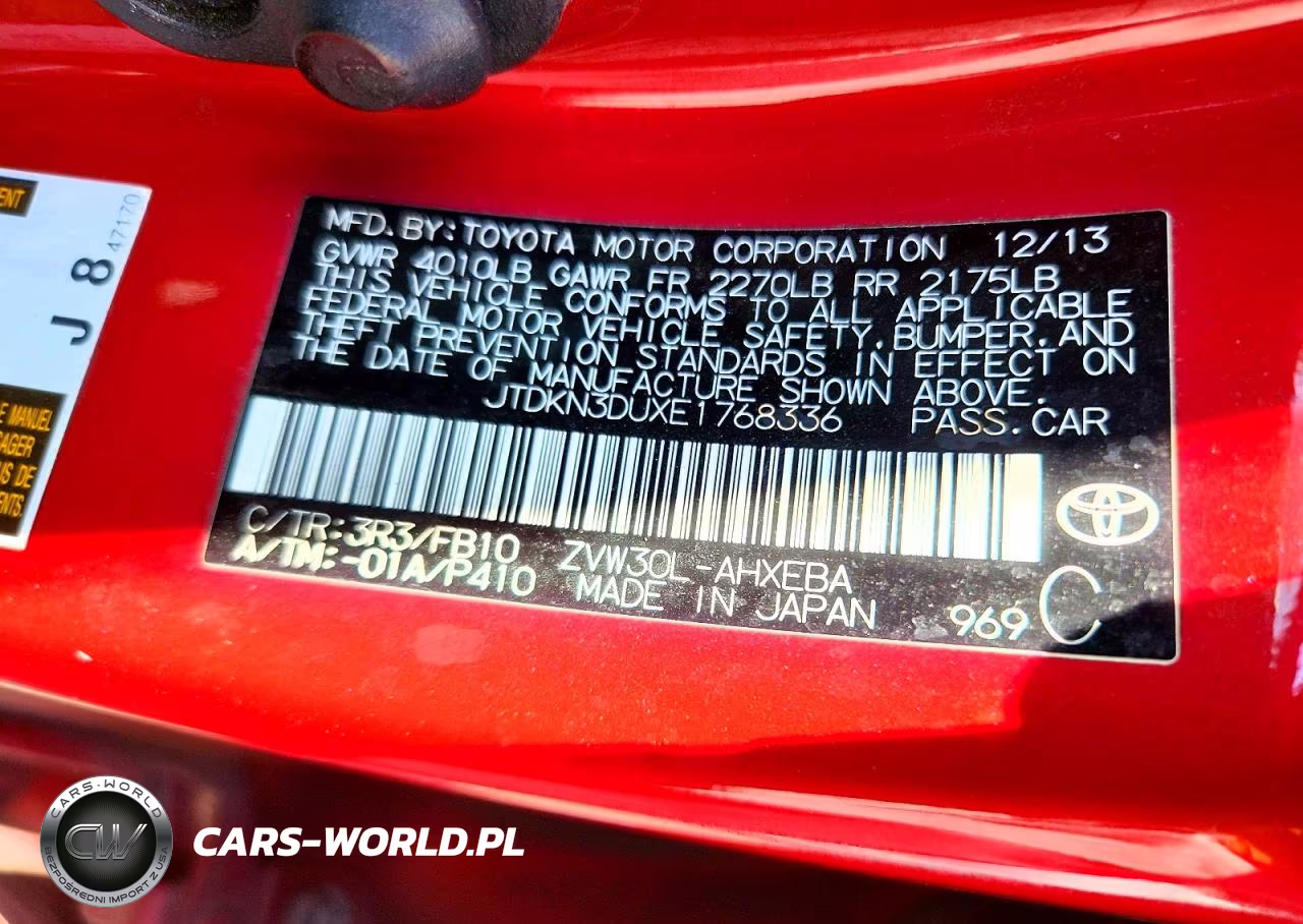 2014 Toyota Prius Three VIN:JTDKN3DUXE1768336 - 12