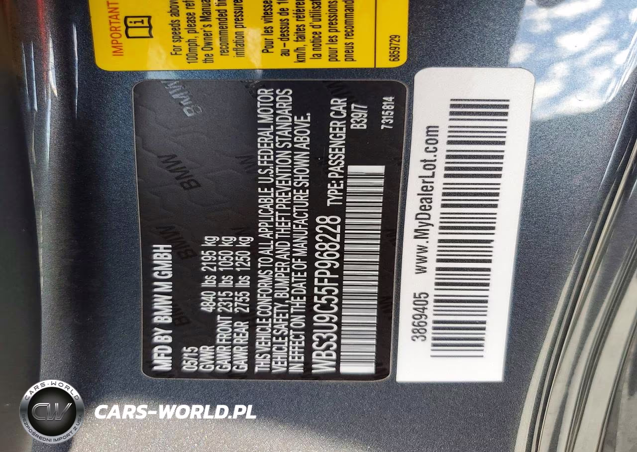 2015 BMW M4 VIN:WBS3U9C55FP968228 - 12