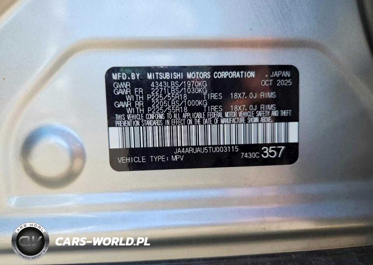 2026 Mitsubishi Outlander Sport S-Se VIN:JA4ARUAU5TU003115 - 13