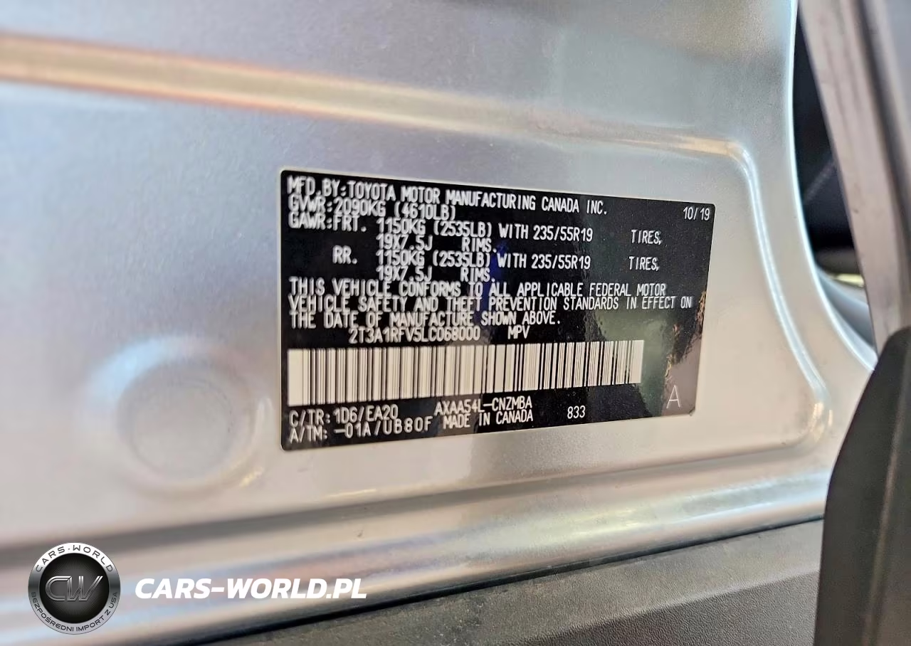 2020 Toyota Rav4 Xle Premium VIN:2T3A1RFV5LC068000 - 14