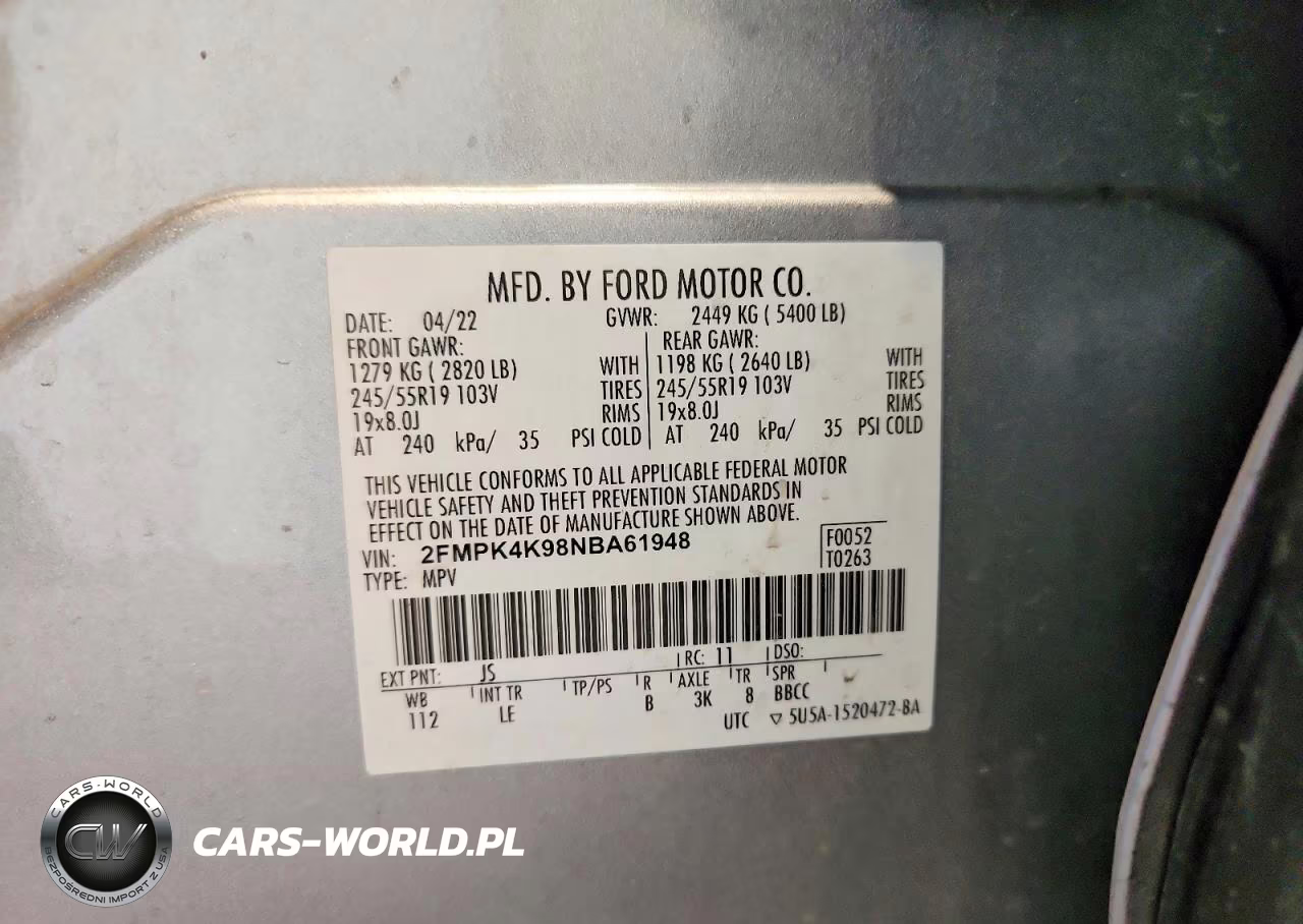 2022 Ford Edge Titanium VIN:2FMPK4K98NBA61948 - 13