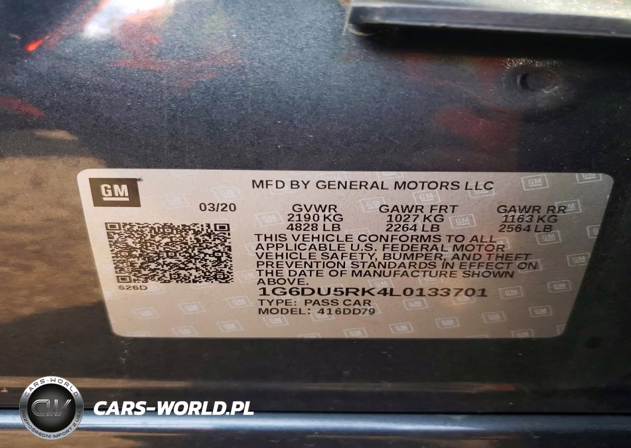2020 Cadillac Ct5 Sport VIN:1G6DU5RK4L0133701 - 12
