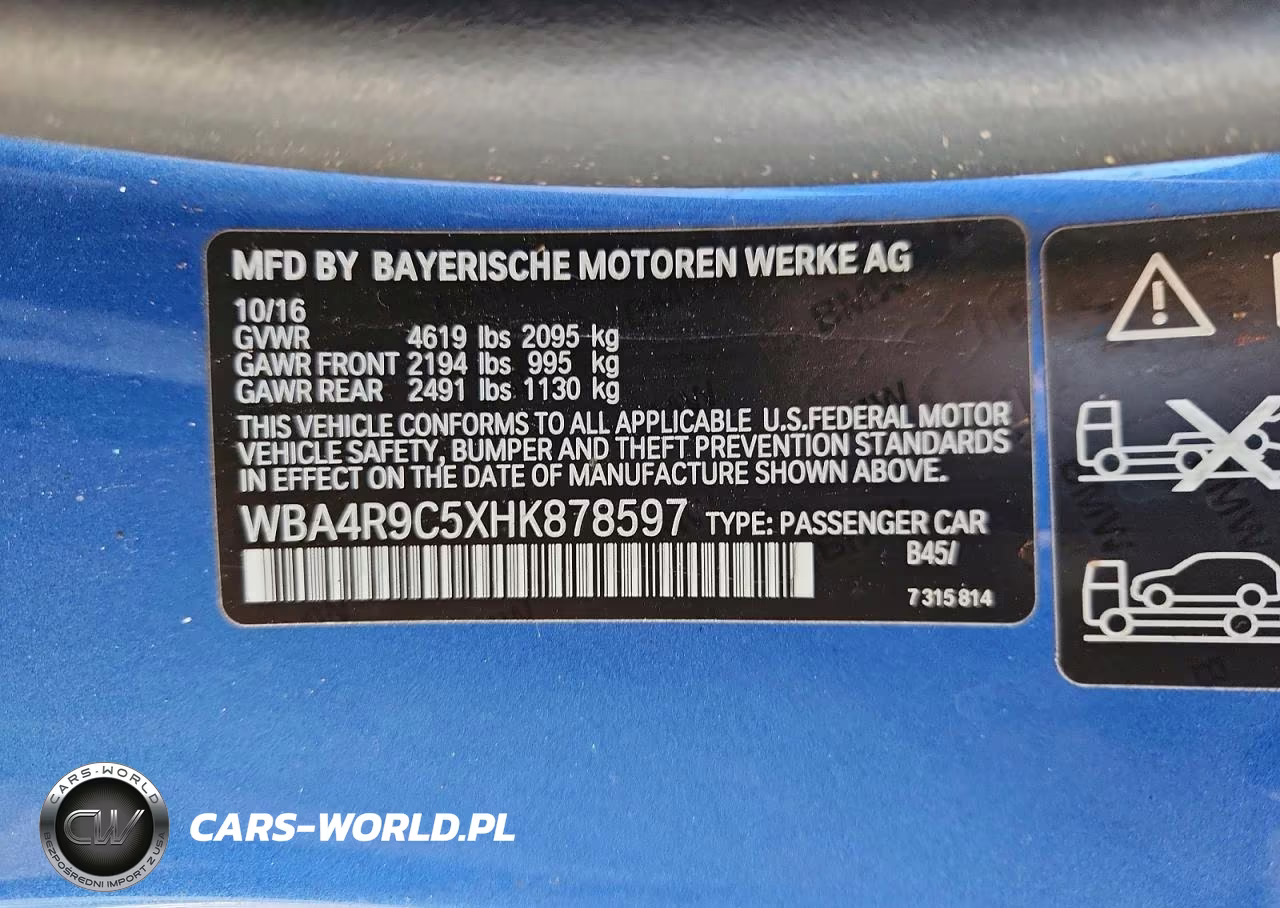 2017 BMW 430Xi VIN:WBA4R9C5XHK878597 - 12