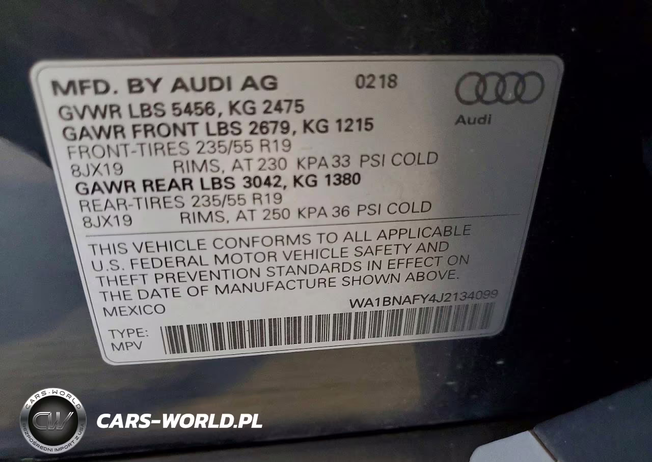2018 Audi Q5 Premium Plus VIN:WA1BNAFY4J2134099 - 13