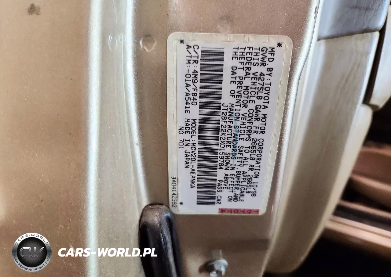 1999 Toyota Camry Le V6 VIN:JT2BF22K2X0159784 - 13