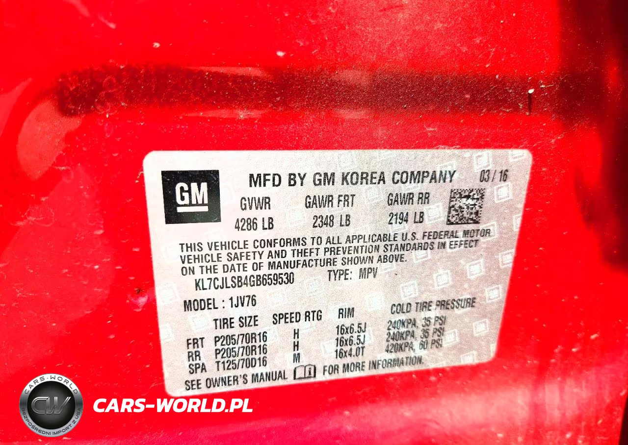 2016 Chevrolet Trax 1Lt VIN:KL7CJLSB4GB659530 - 14