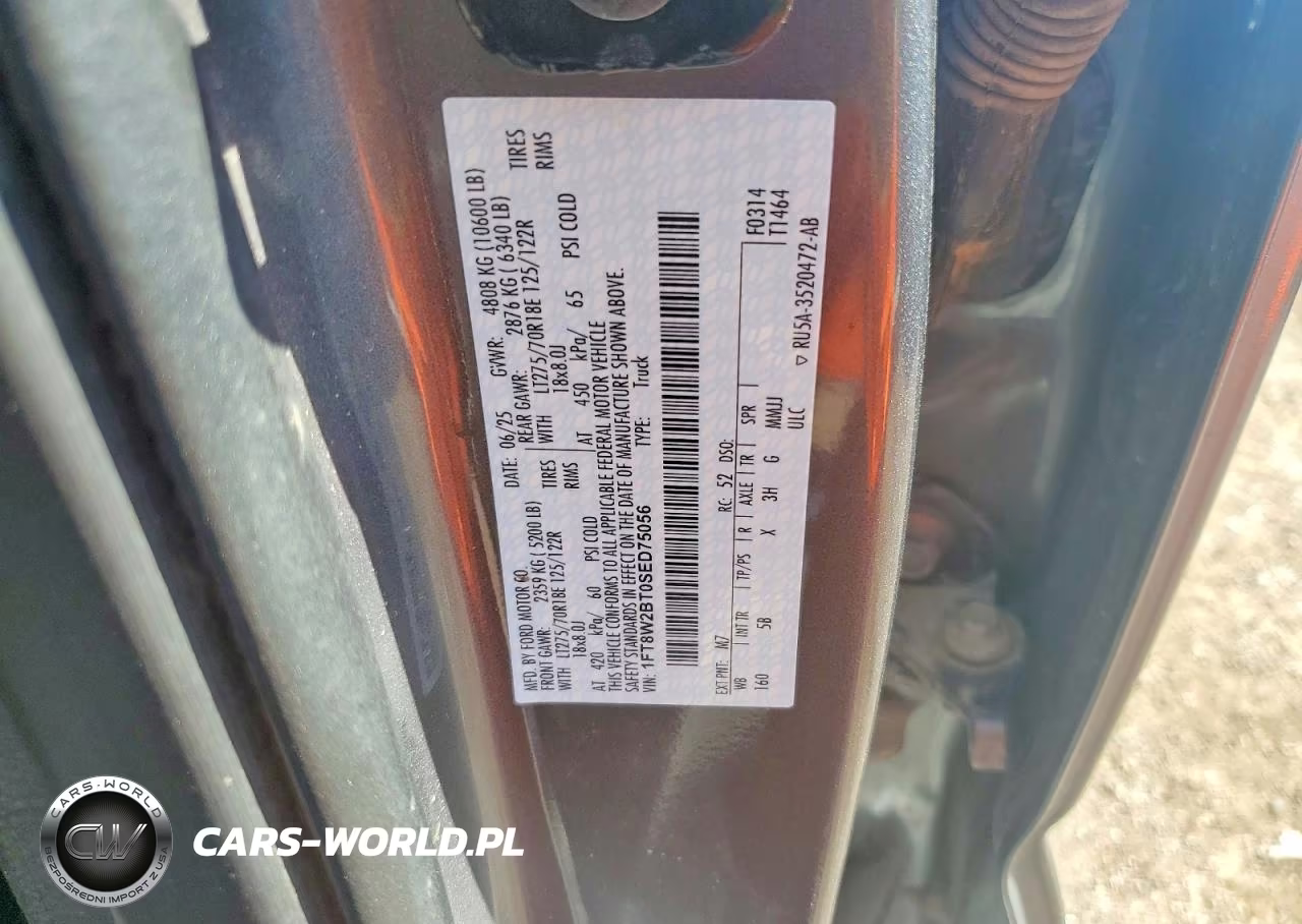 2025 Ford F250 Super Duty VIN:1FT8W2BT0SED75056 - 12