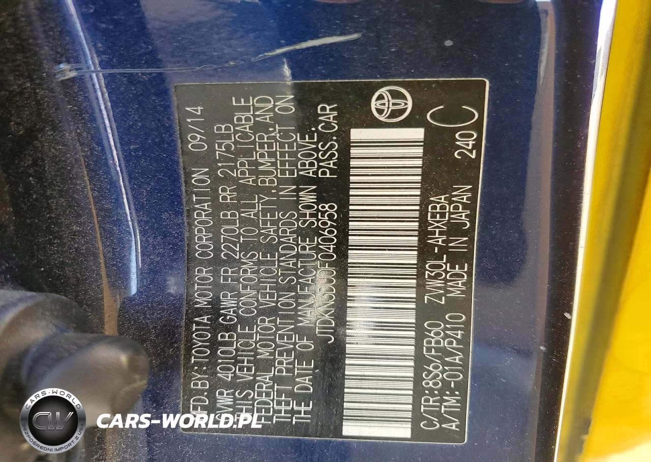 2015 Toyota Prius Three VIN:JTDKN3DU0F0406958 - 13