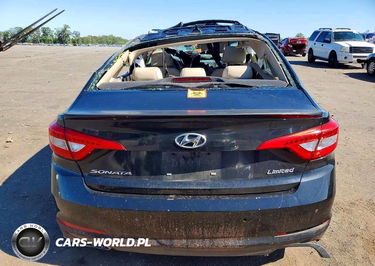 2015 Hyundai Sonata Limited VIN:5NPE34AF9FH130619 - 6