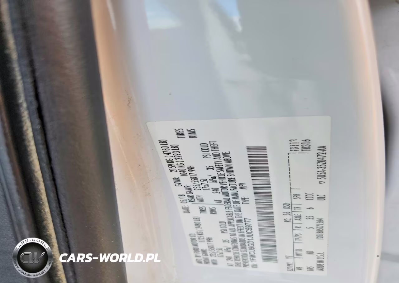 2018 Ford Escape Se VIN:1FMCU9GD1JUC59777 - 13