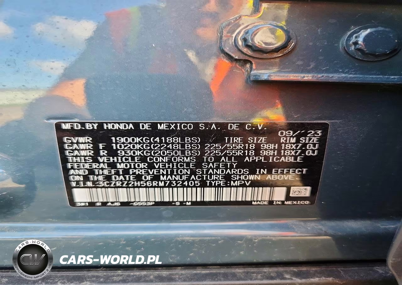 2024 Honda Hr-V Sport VIN:3CZRZ2H56RM732405 - 13