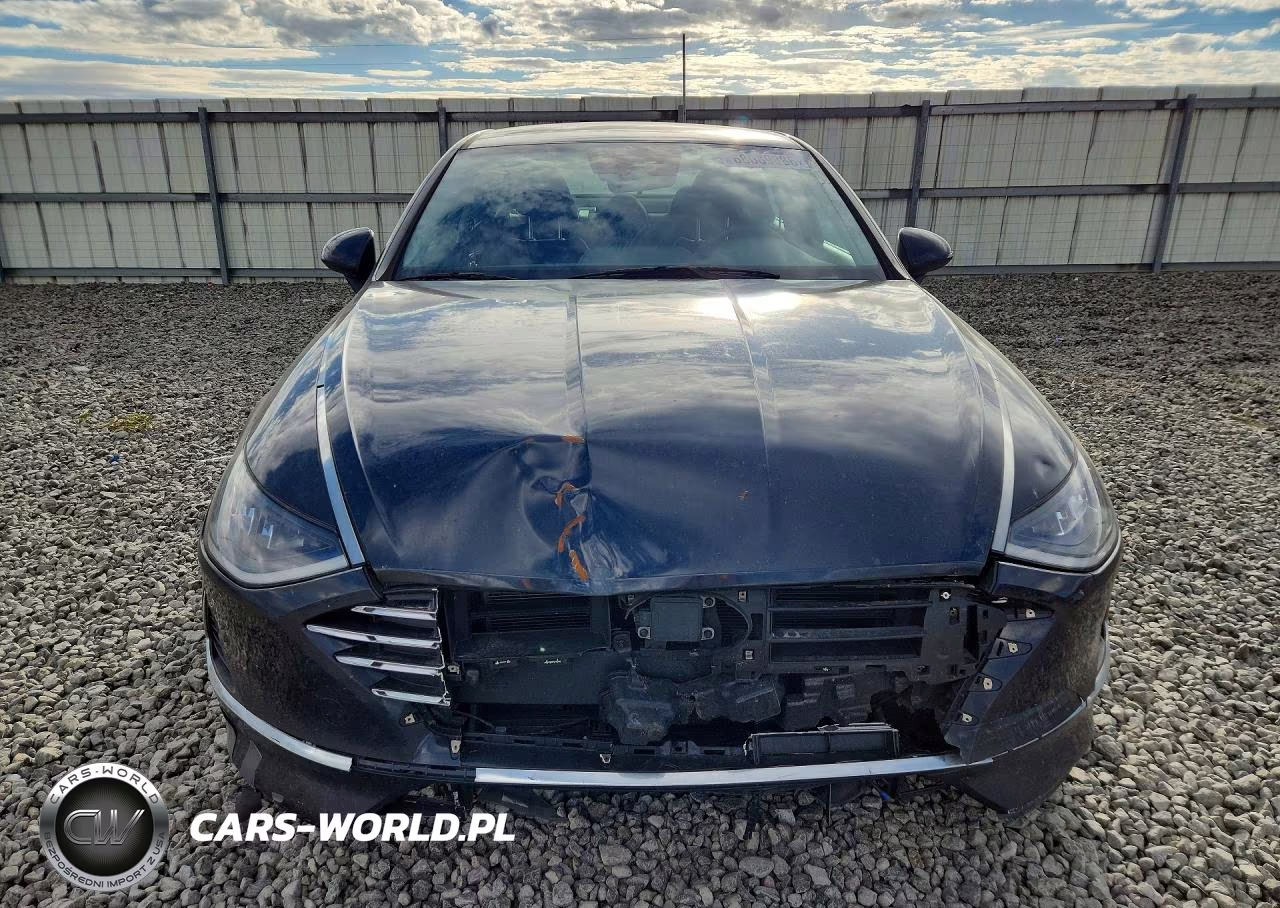 2021 Hyundai Sonata Hybrid Blue VIN:KMHL24JJ7MA024376 - 5