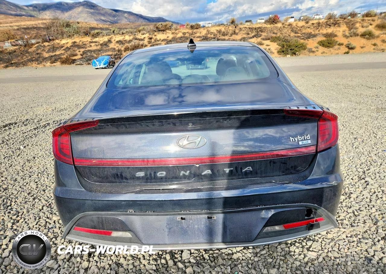 2021 Hyundai Sonata Hybrid Blue VIN:KMHL24JJ7MA024376 - 6