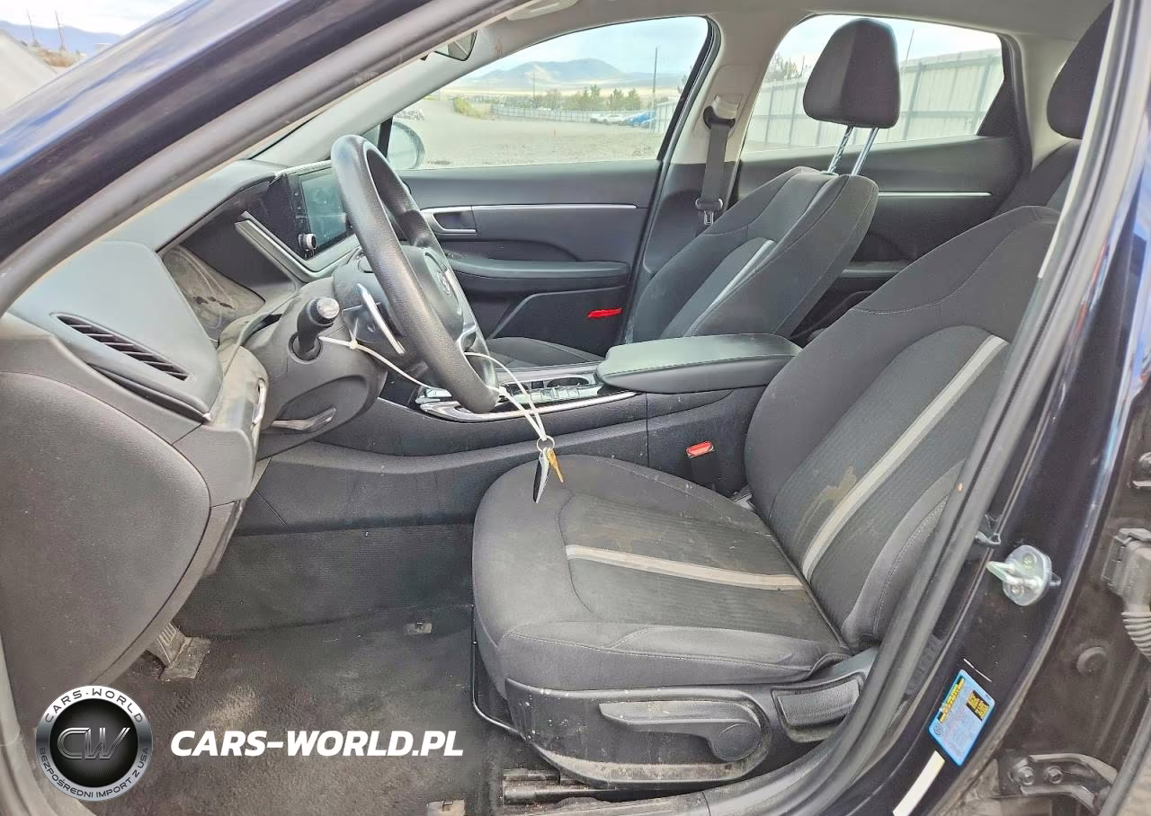2021 Hyundai Sonata Hybrid Blue VIN:KMHL24JJ7MA024376 - 7