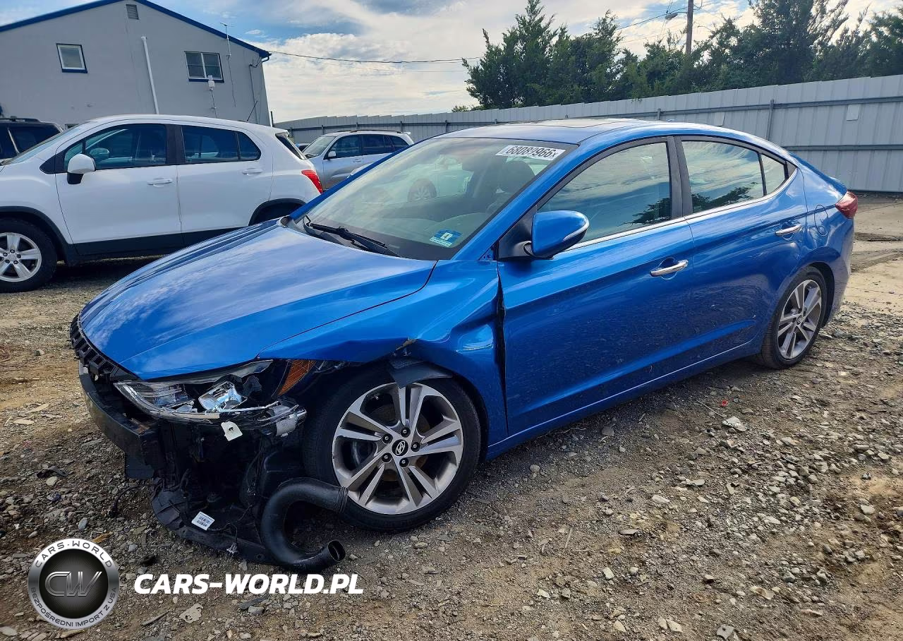 2017 Hyundai Elantra Limited VIN:5NPD84LF4HH002611 - 1