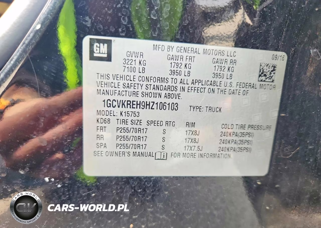 2017 Chevrolet Silverado K1500 Lt VIN:1GCVKREH9HZ106103 - 12