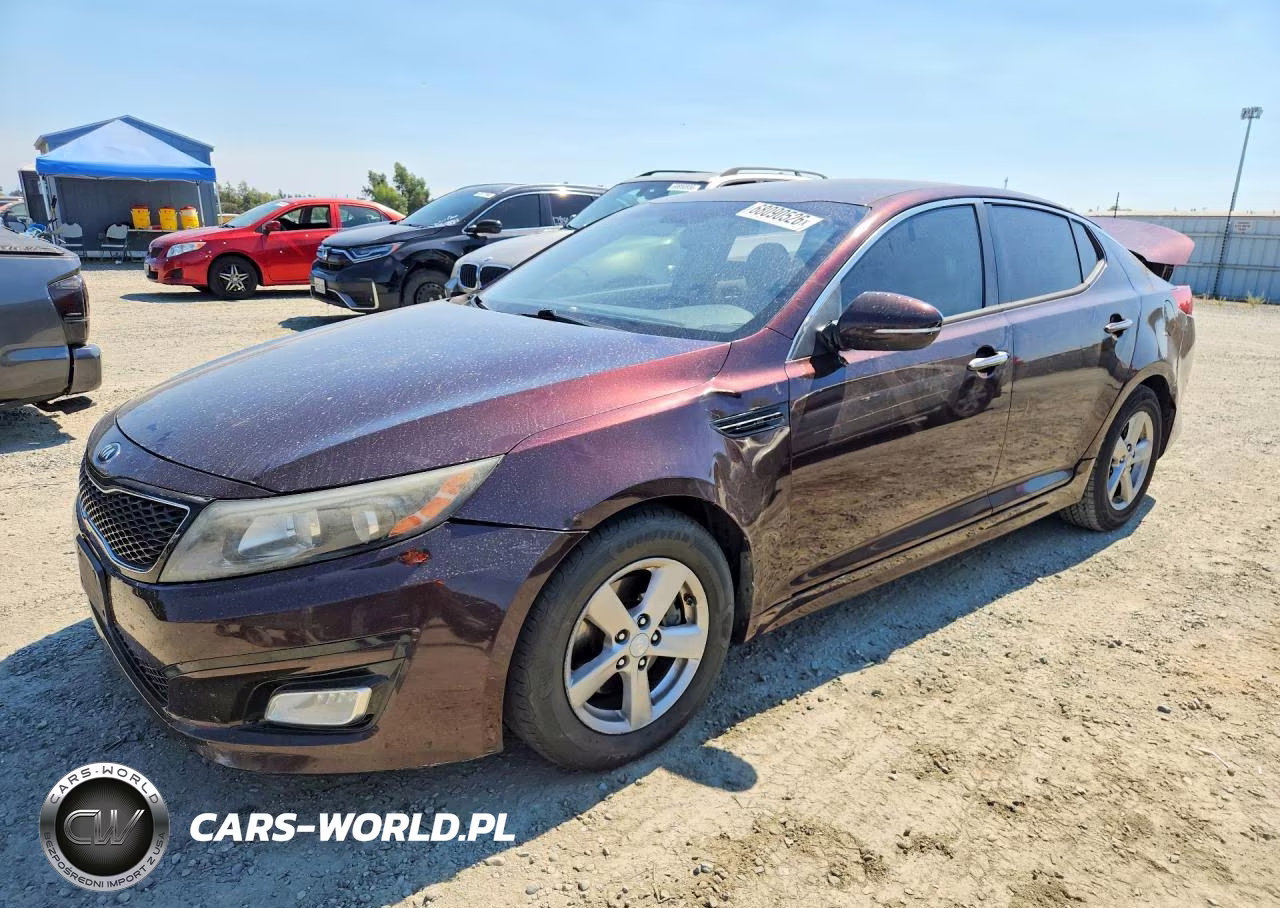 2014 Kia Optima Lx VIN:5XXGM4A77EG341200 - 1