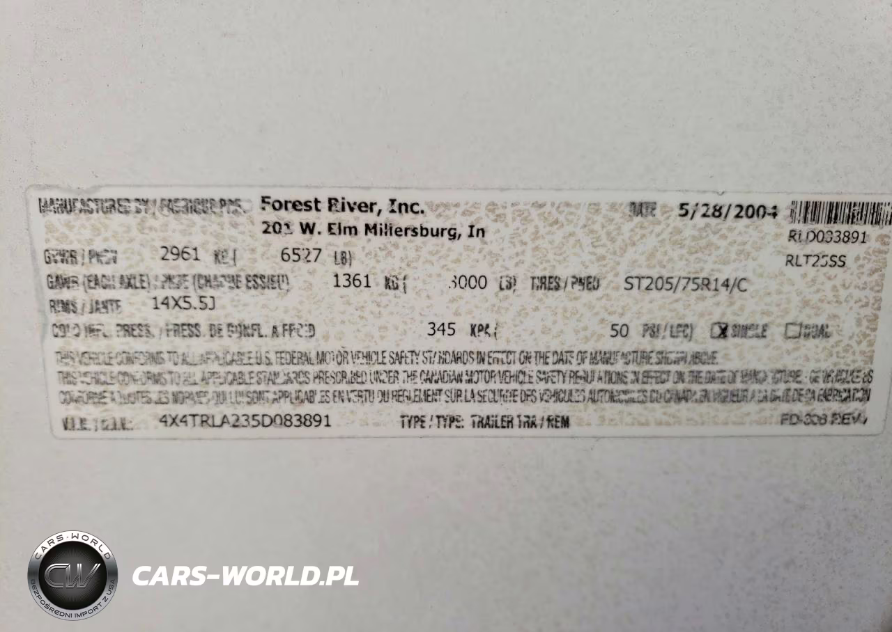 2005 Forest River Rockwood Camper VIN:4X4TRLA235D083891 - 10