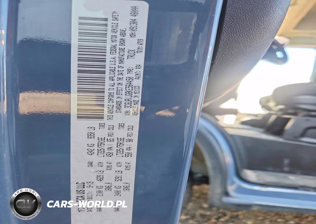 2019 Ram Promaster 3500 Delivery Van VIN:3C6URVJG8KE564450 - 14