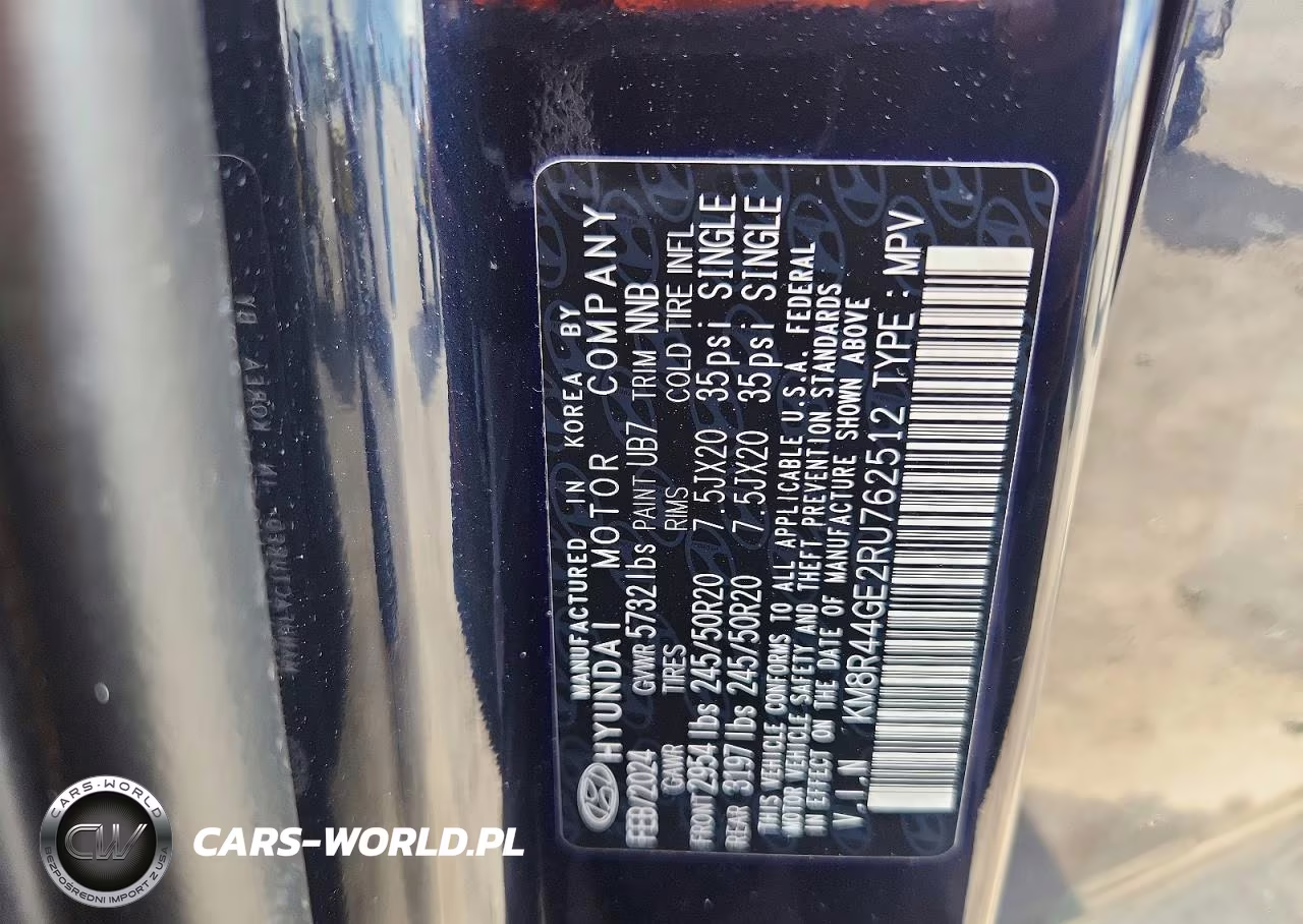 2024 Hyundai Palisade Sel Premium VIN:KM8R44GE2RU762512 - 12
