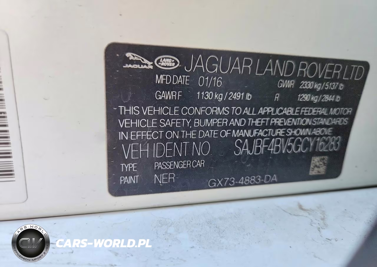 2016 Jaguar Xf R - Sport VIN:SAJBF4BV5GCY16283 - 12