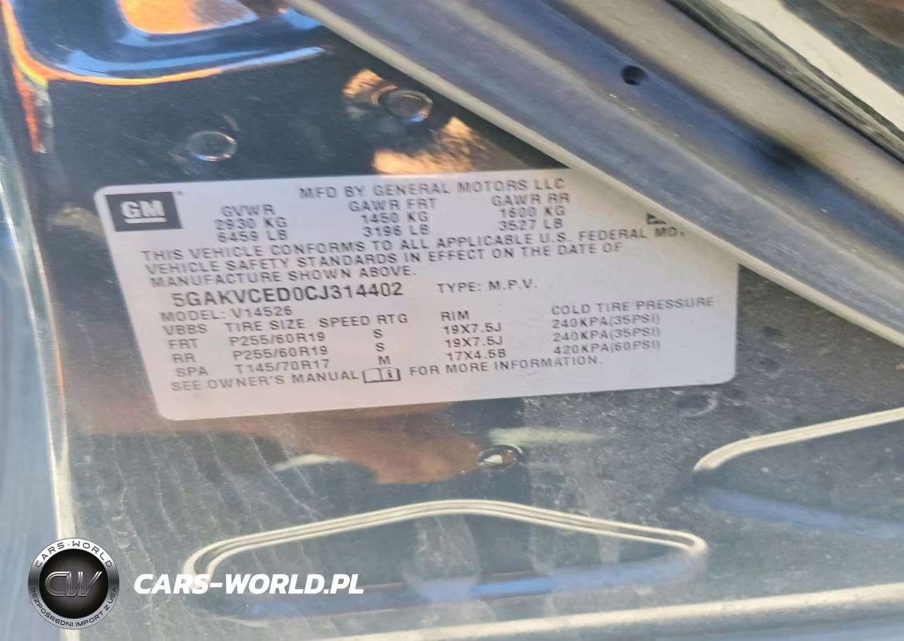 2012 Buick Enclave VIN:5GAKVCED0CJ314402 - 13