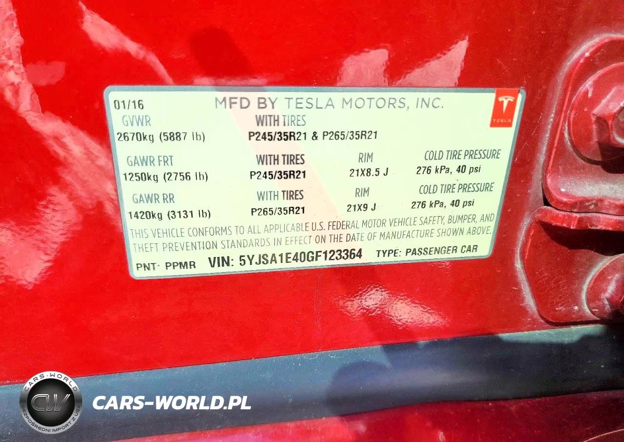 2016 Tesla Model S VIN:5YJSA1E40GF123364 - 12