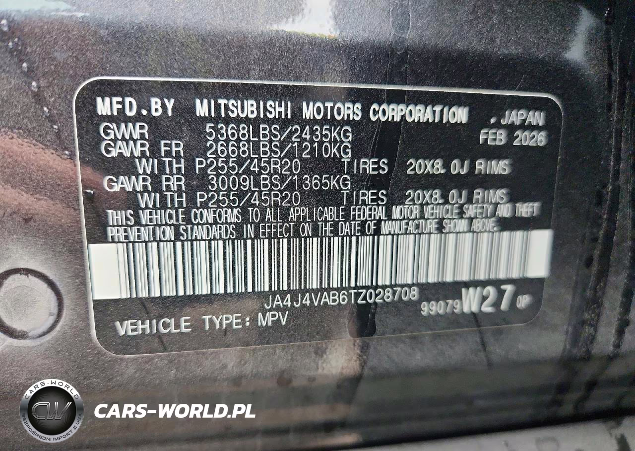 2026 Mitsubishi Outlander Se VIN:JA4J4VAB6TZ028708 - 12