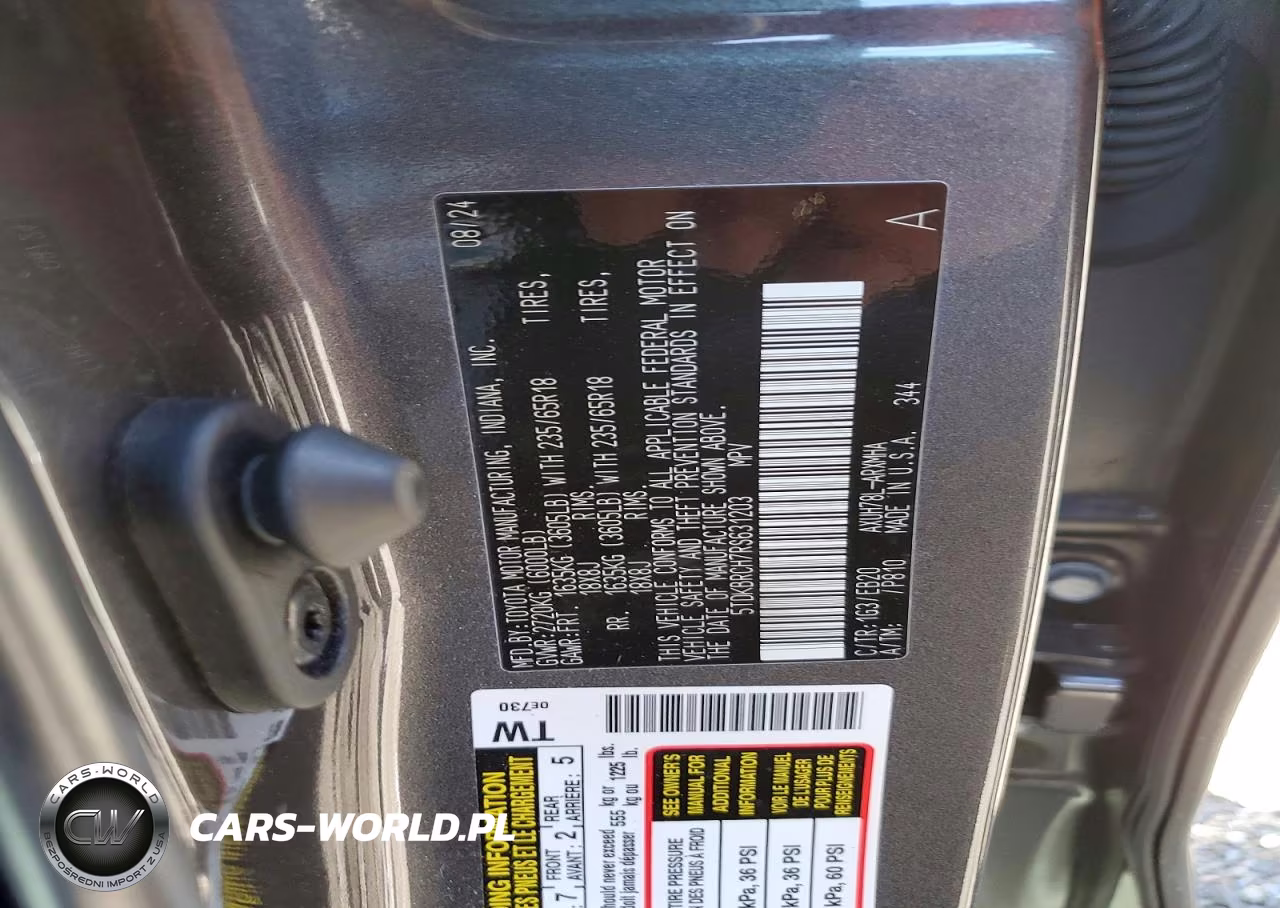 2024 Toyota Highlander Hybrid Xle VIN:5TDKBRCH7RS631203 - 13