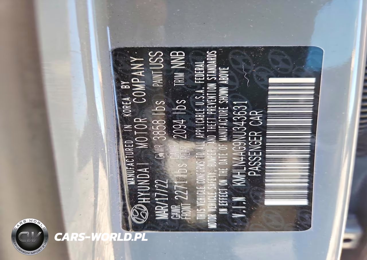 2022 Hyundai Elantra Sel VIN:KMHLN4AG9NU343631 - 13