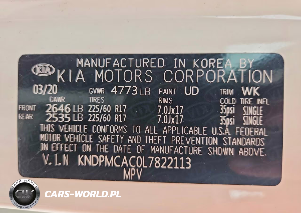 2020 Kia Sportage Lx VIN:KNDPMCAC0L7822113 - 14