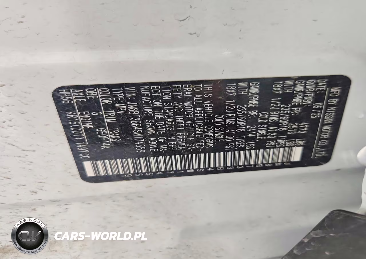 2025 Nissan Rogue VIN:JN8BT3BB4SW174559 - 14