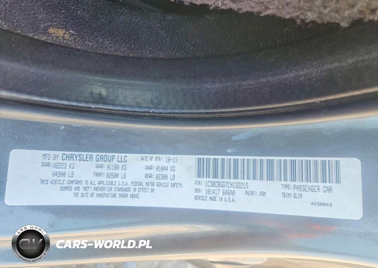 2012 Chrysler 200 S VIN:1C3BCBGG7CN132215 - 12