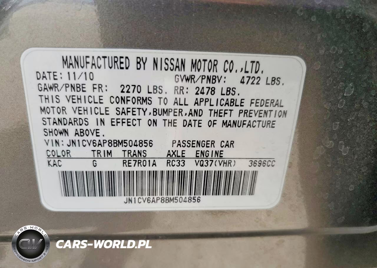 2011 Infiniti G37 Sedan Journey VIN:JN1CV6AP8BM504856 - 13