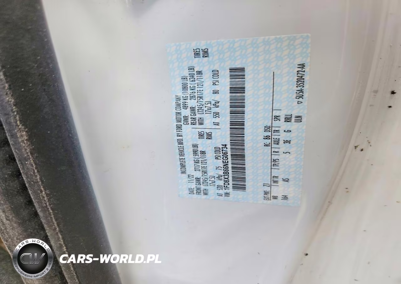 2022 Ford F350 Super Duty VIN:1FD8X3B66NEG06734 - 12