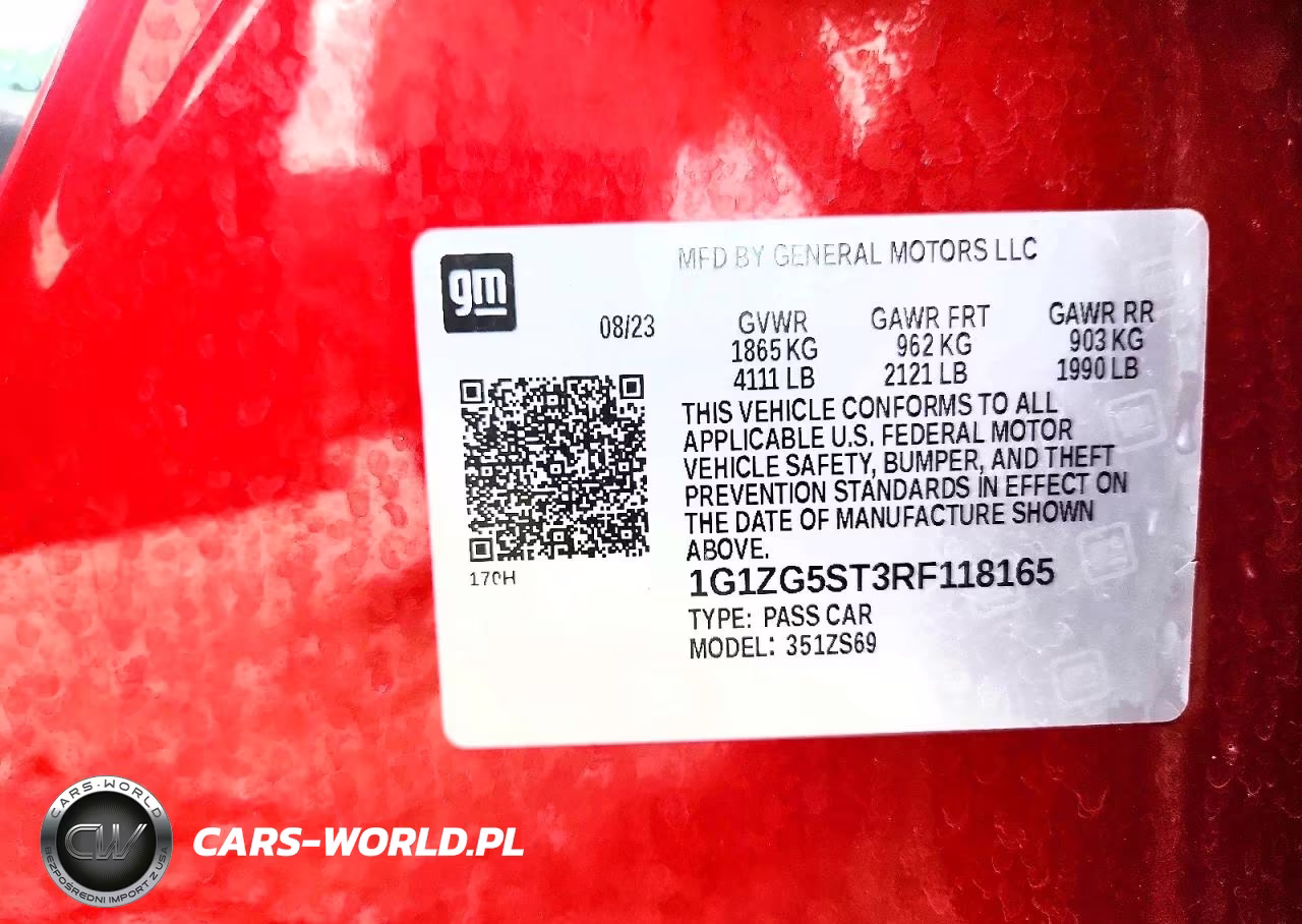 2024 Chevrolet Malibu Rs VIN:1G1ZG5ST3RF118165 - 12