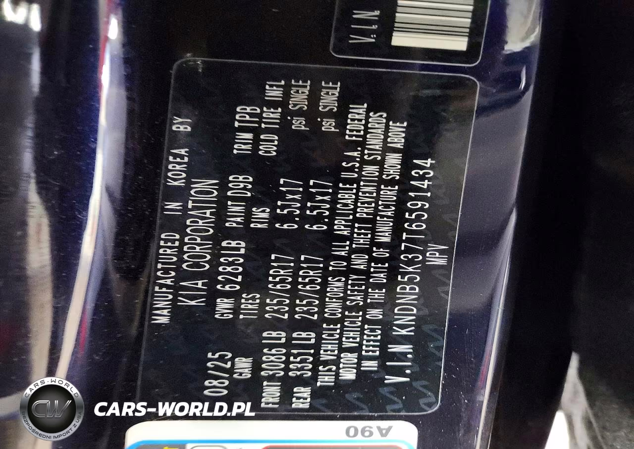 2026 Kia Carnival Lxs VIN:KNDNB5K37T6591434 - 13