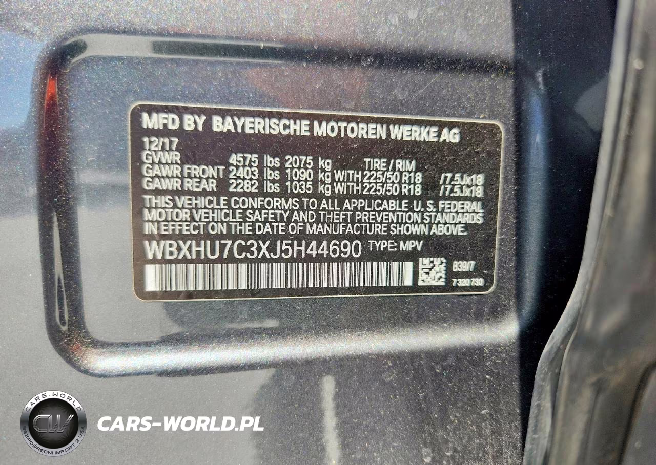 2018 BMW X1 Sdrive28I VIN:WBXHU7C3XJ5H44690 - 13