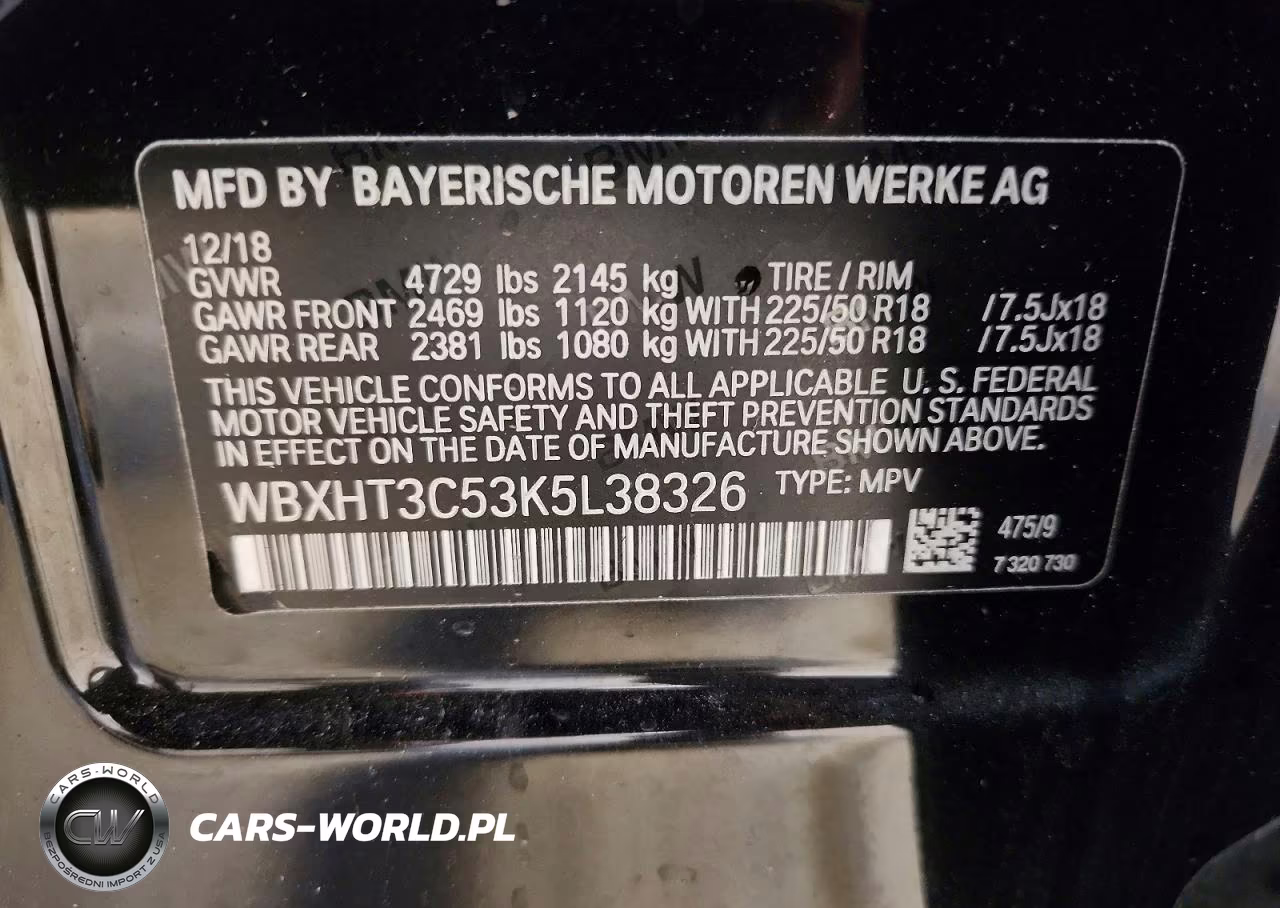2019 BMW X1 xDrive28I VIN:WBXHT3C53K5L38326 - 13