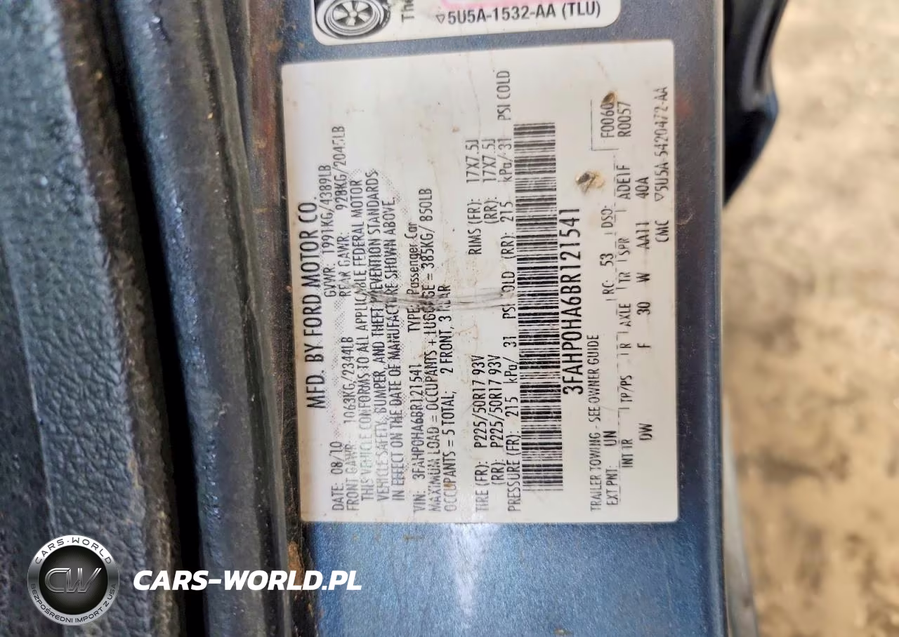2011 Ford Fusion Se VIN:3FAHP0HA6BR121541 - 12