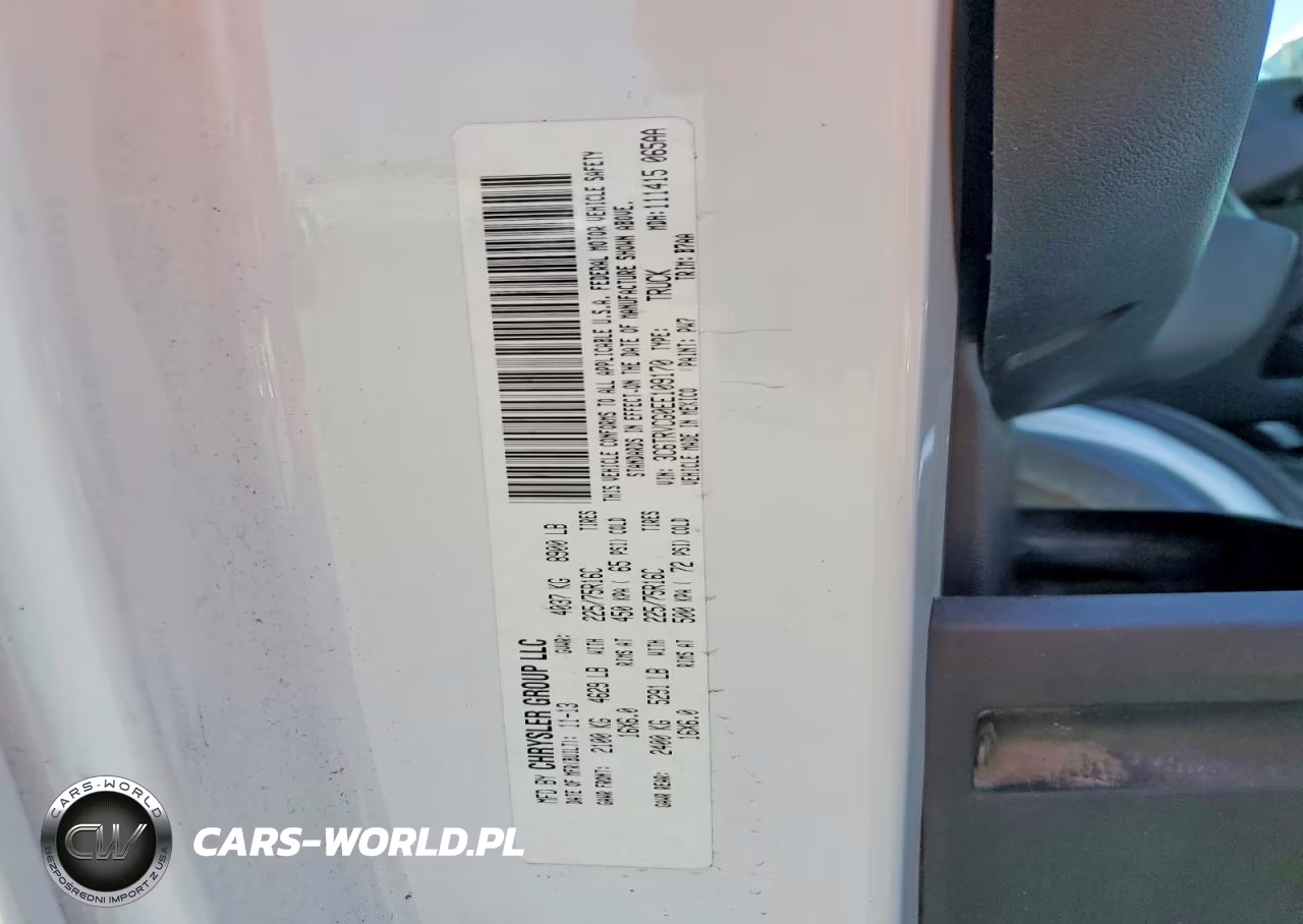 2014 Ram Promaster 2500 Delivery Van VIN:3C6TRVCG0EE109170 - 13
