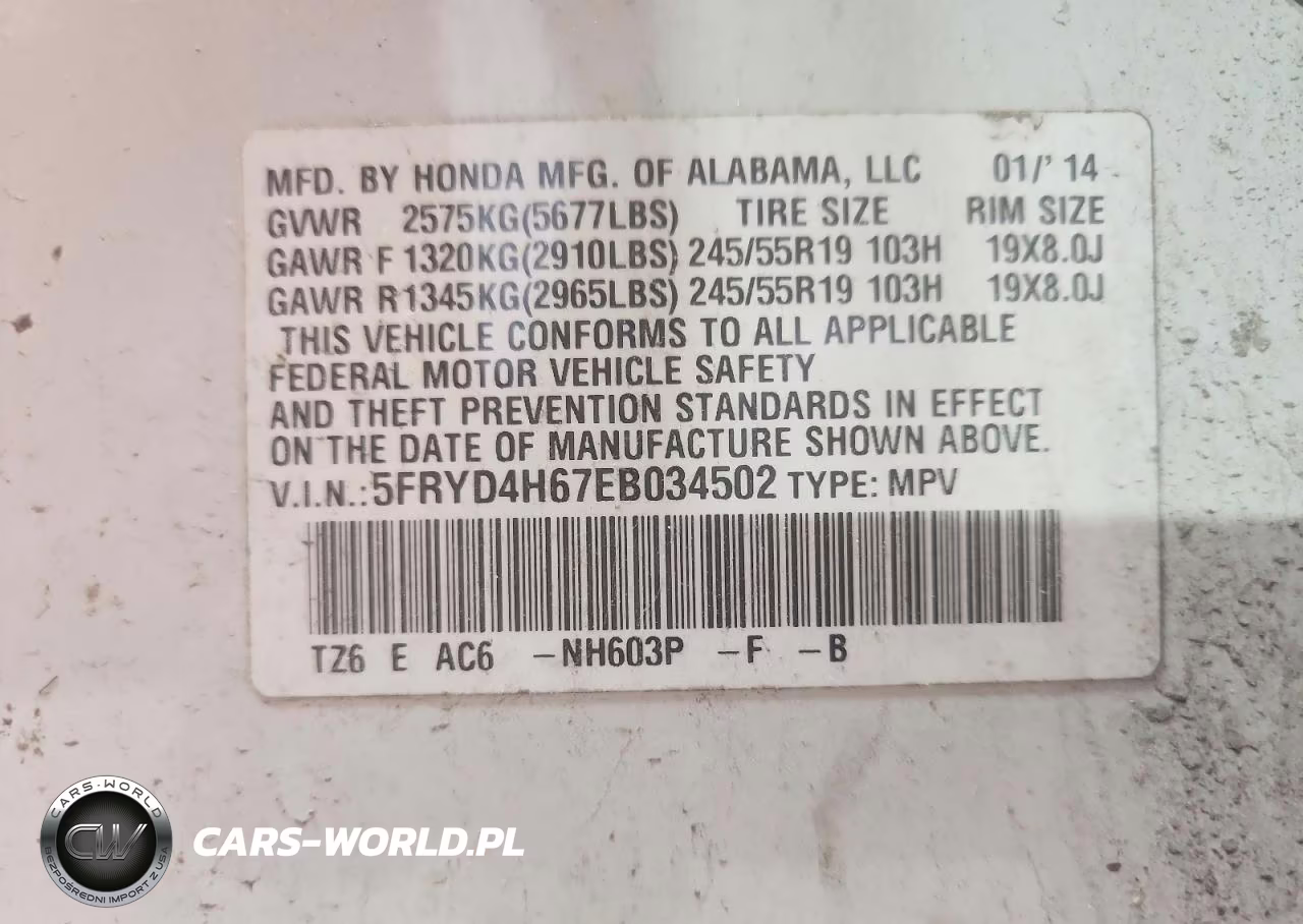 2014 Acura Mdx Technology VIN:5FRYD4H67EB034502 - 13
