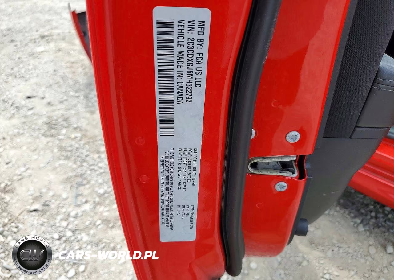 2021 Dodge Charger Scat Pack VIN:2C3CDXGJ6MH522792 - 12