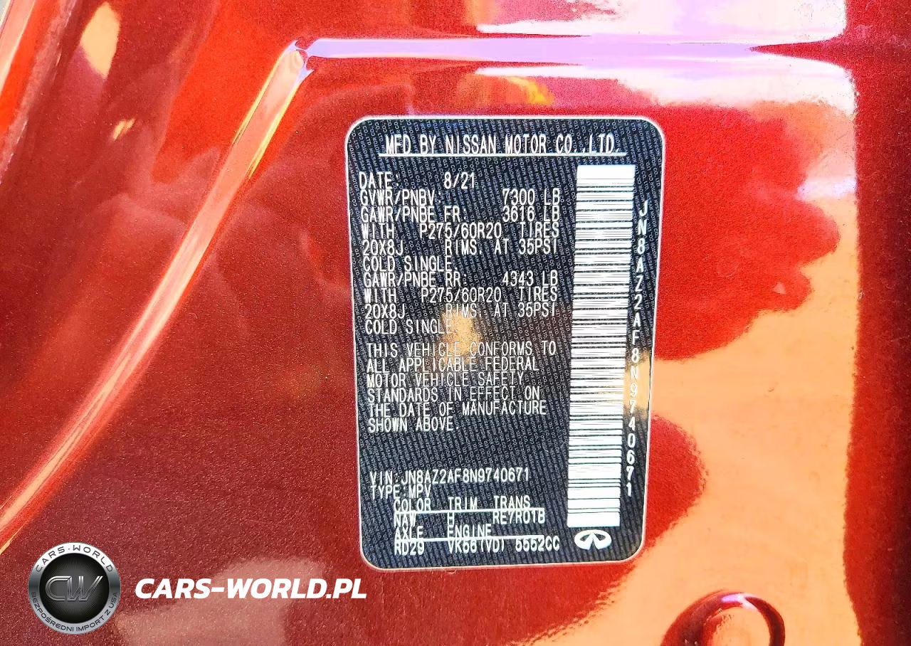 2022 Infiniti Qx80 Luxe VIN:JN8AZ2AF8N9740671 - 13