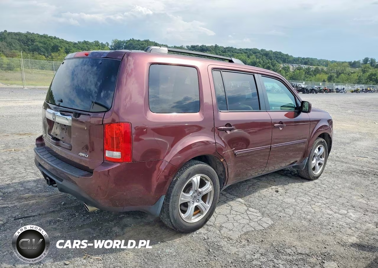 2012 Honda Pilot Ex-L VIN:5FNYF4H58CB080226 - 3