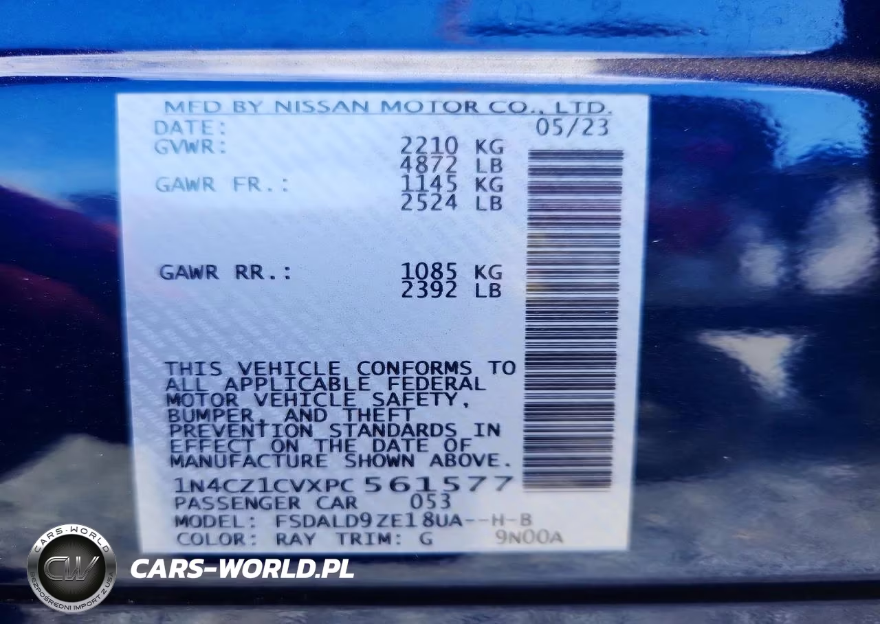 2023 Nissan Leaf Sv Plus VIN:1N4CZ1CVXPC561577 - 13