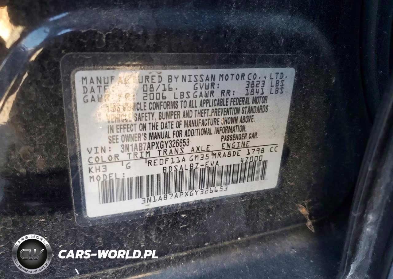 2016 Nissan Sentra S VIN:3N1AB7APXGY326653 - 12