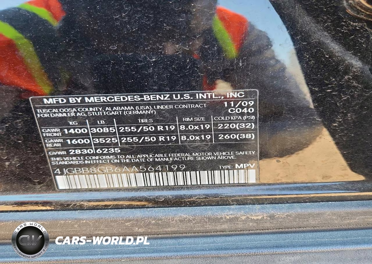 2010 Mercedes-Benz Ml 350 4Matic VIN:4JGBB8GB6AA564199 - 13