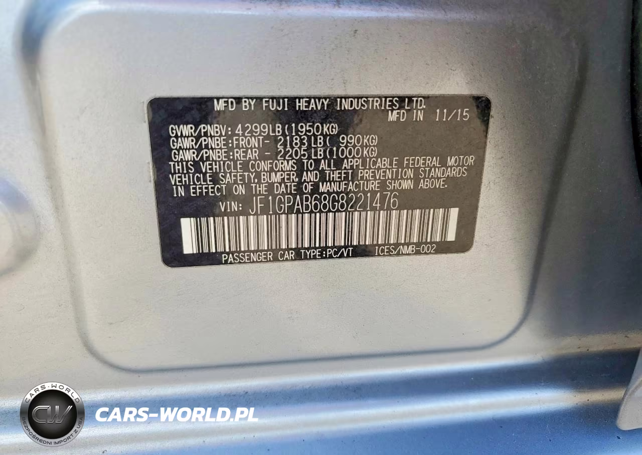 2016 Subaru Impreza Premium VIN:JF1GPAB68G8221476 - 13