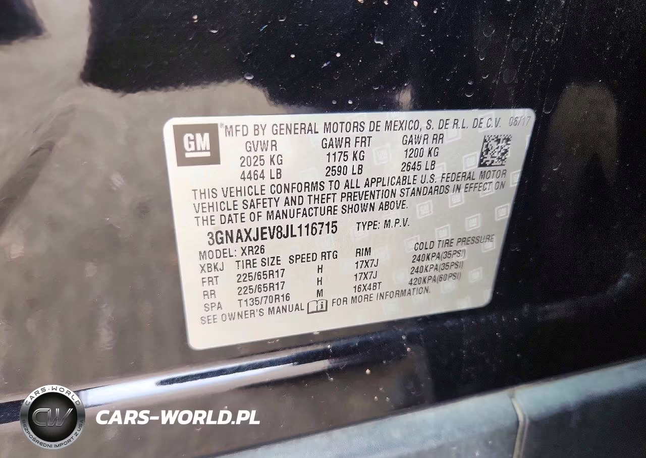 2018 Chevrolet Equinox Lt VIN:3GNAXJEV8JL116715 - 13